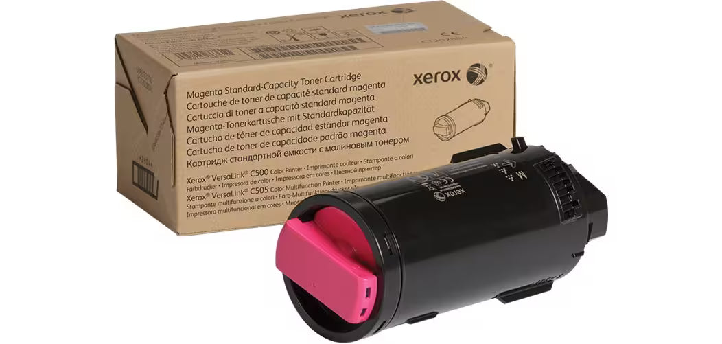 Xerox Cartouche de toner magenta de Capacité standard Imprimante couleur ® VersaLink® C500/multifonctions ® VersaLink® C505 (9000 pages) - 106R03874