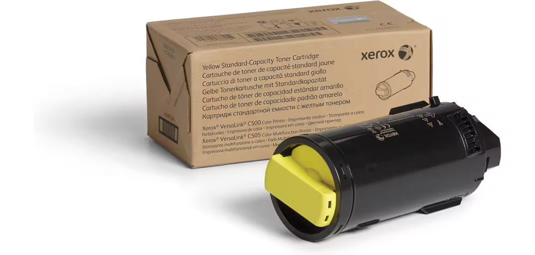 Xerox Cartouche de toner Jaune de Capacité standard Imprimante couleur ® VersaLink® C500/multifonctions ® VersaLink® C505 (2400 pages) - 106R03861