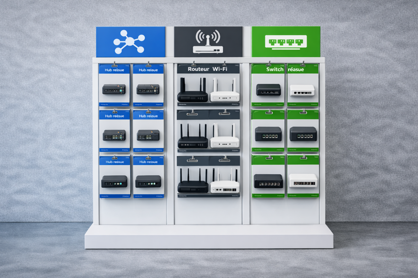 Hub, Routeurs et Switch