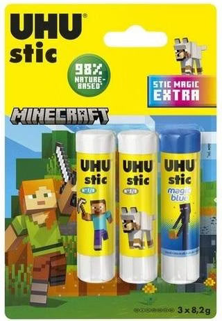 colle baton uhu  8g blister lot de 3
