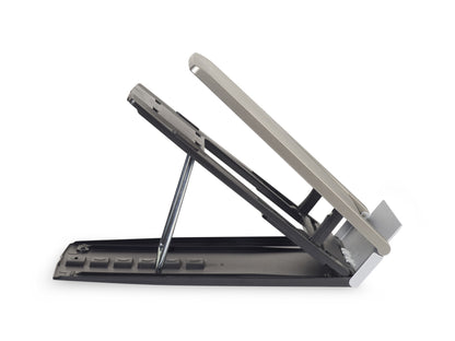 Rehausseur pliable pc avec porte-documents - ergonomie optimale
