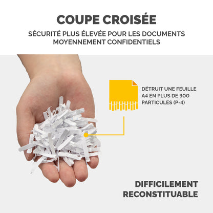 Destructeur de documents LX25 - Sécurité P-4