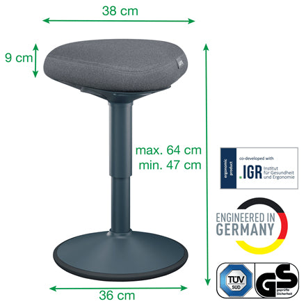Tabouret ergonomique oscillant - Confort et mobilité