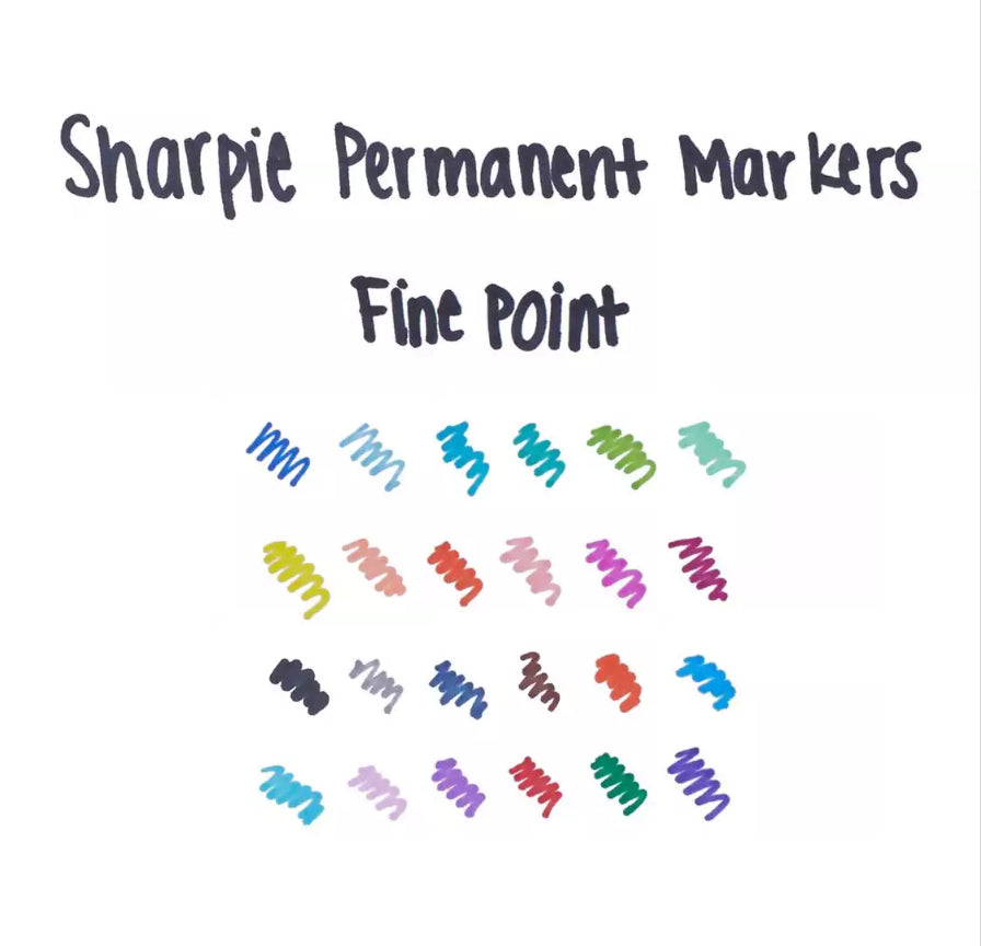 Marqueur permanent pointe fine Sharpie rose