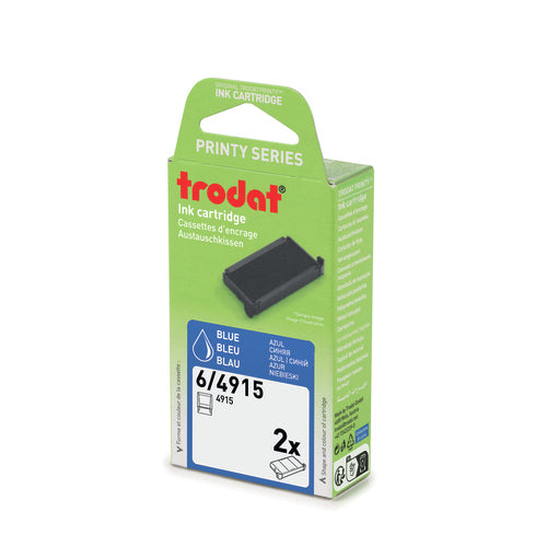 Cassette encrage 4915 -bleu - lot de 2