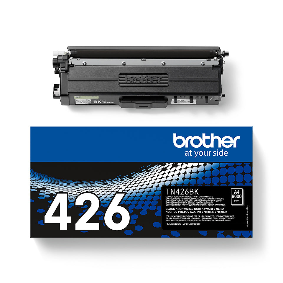 Cartouche toner TN-426BK - Rendement élevé 9000 pages