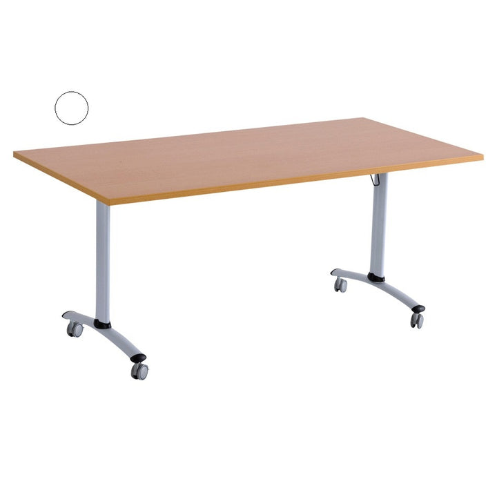 Table Rabattable 160X80 Bl.Pied Aluminium