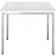 Table Rectangle 120X60 Bl.Pied Aluminium