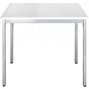 Table Rectangle 140X70 Bl.Pied Aluminium