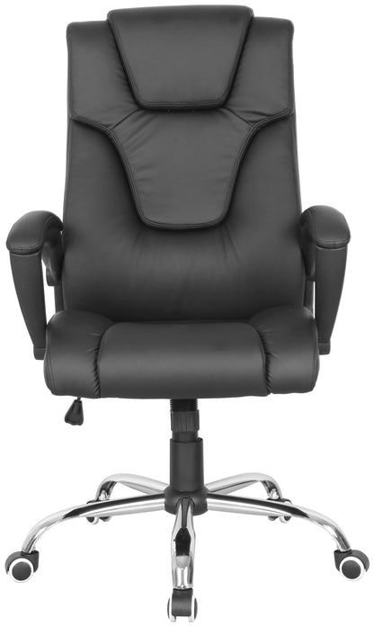 Fauteuil de direction Jud Simili Cuir Noir