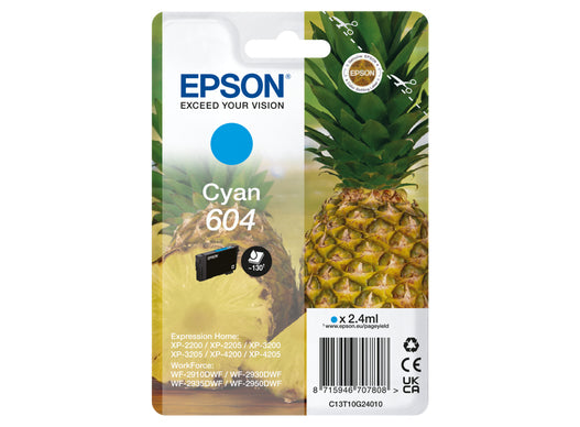 Cartouche Epson cyan 130 pages - rendement standard