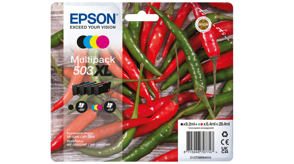Cartouche Epsons d'encre xl - pack 4 couleurs haute capacité