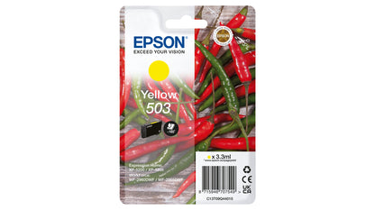 Cartouche d'encre Epson 503 jaune piment 165 pages - rendement standard