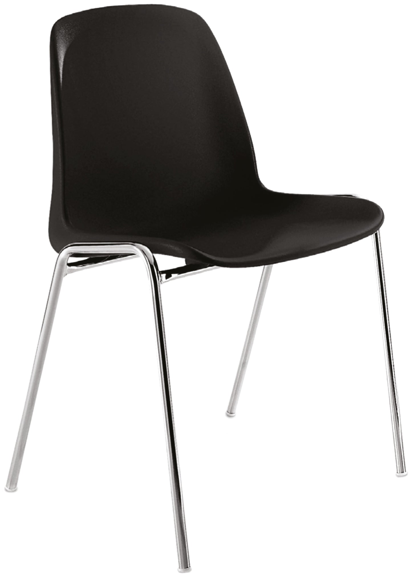 Chaise coque ga102 polypro noir