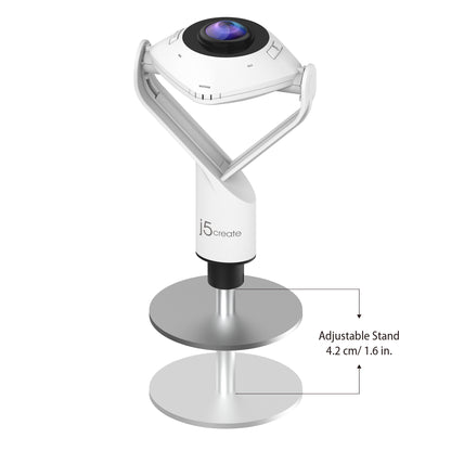 Webcam 360° 1080p - vidéo hd et audio pro