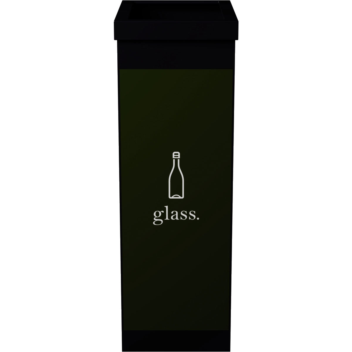 Corbeille tri selectif verre