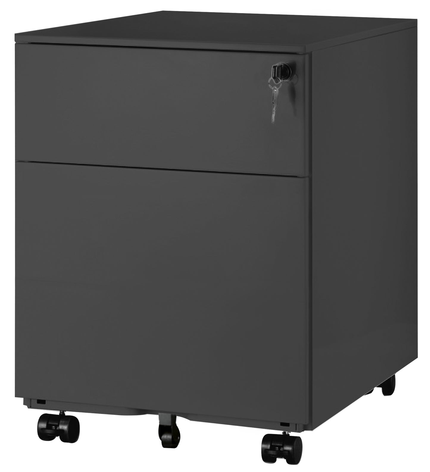 Caisson mobile 2 tiroirs pro anthracite