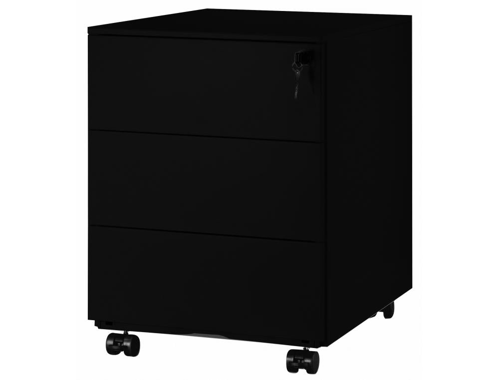 Caisson Mobile 3 Tiroirs Pro Noir