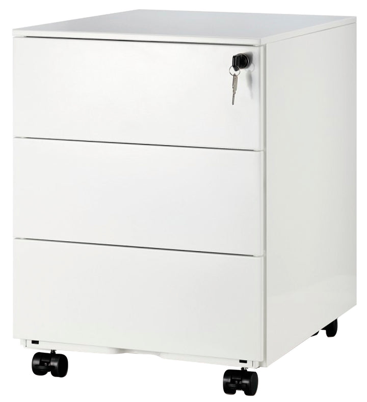 Caisson mobile 3 tiroirs pro blanc