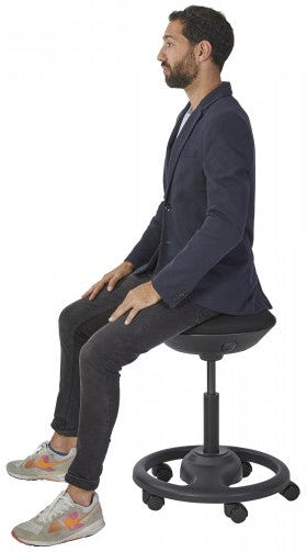 Tabouret ergonomique a roulettes nr