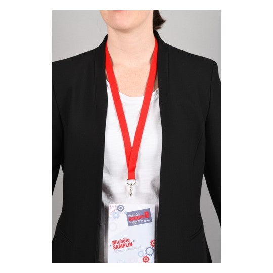 Lacet text.recyc p/badge p/10rouge