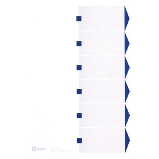 Intercalaires A4+ personnalisable index marker 6 positions