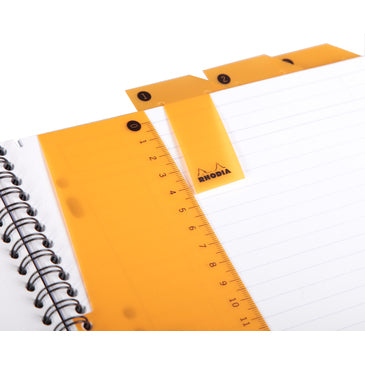 Cahier notebook rhodiactive spirale 160 pages ligné a4+