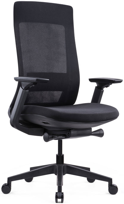 Fauteuil tissu/resille titouannoir