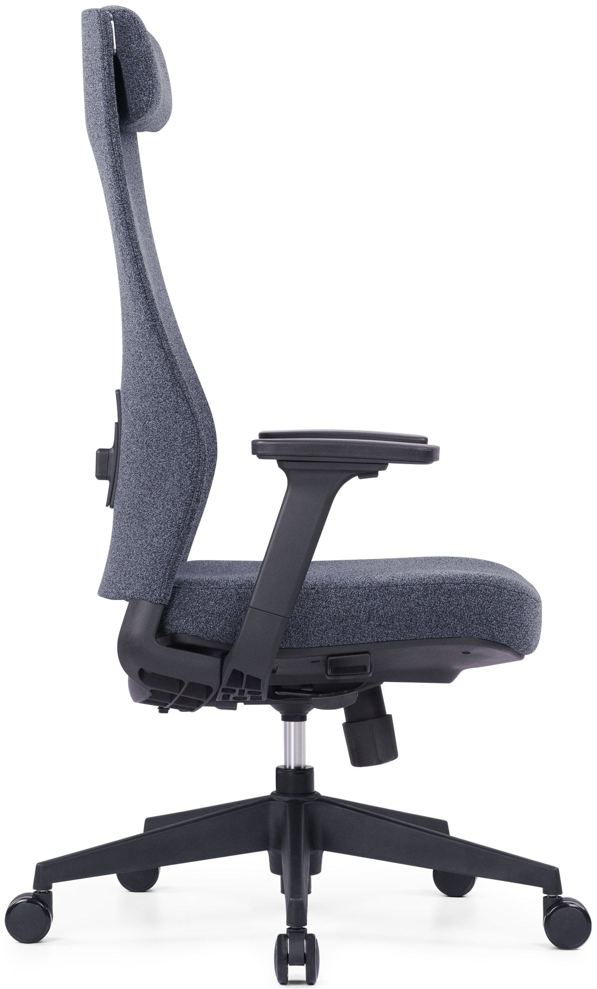 Fauteuil synchrone tissu gris binic