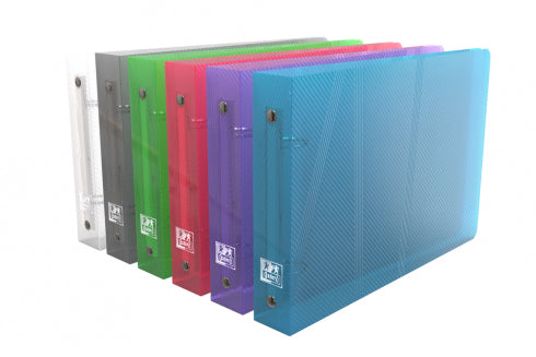 Classeur pour fiches A5 dos 30mm  2 anneaux assorti