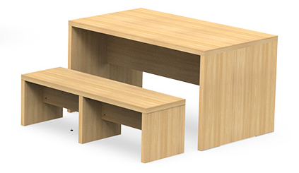 Table restauration 180x80 chene cl.