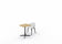 Table carrée 70x70 cm -chene naturel