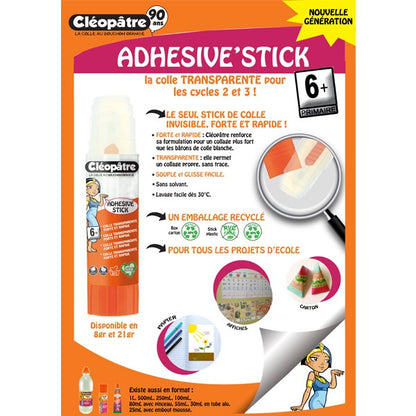 Colle transparente 8g - adhésion forte et rapide