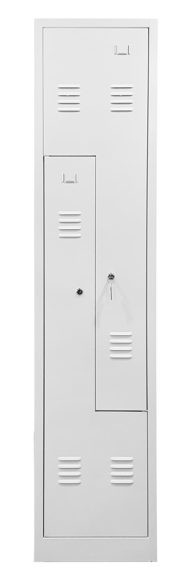 Vestiaire monobloc gain de place  1 colonne 2 cases -L800xP450xH1850mm