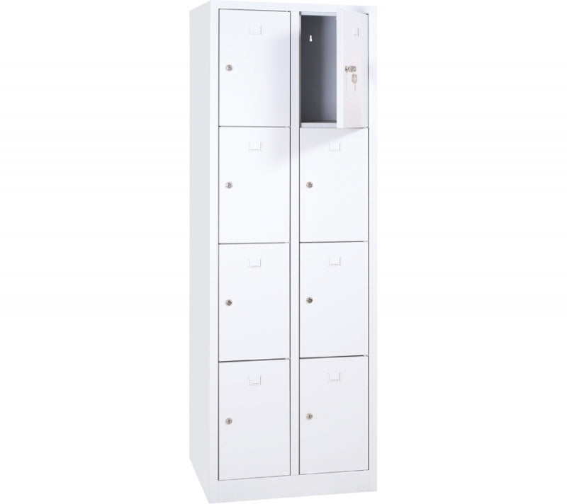 Vestiaire monobloc 2 colonnes 8 cases