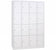 Vestiaire monobloc 4 colonnes 16 cases