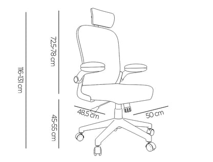 Fauteuil ergonomique palermo noir