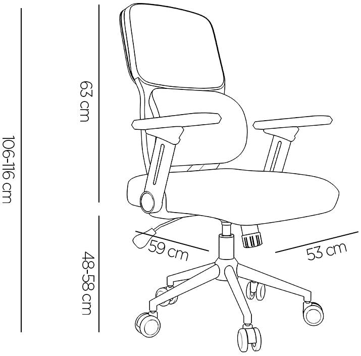 Fauteuil Ergonomique Q-Connect Lucca Noir avec Accoudoirs 4D