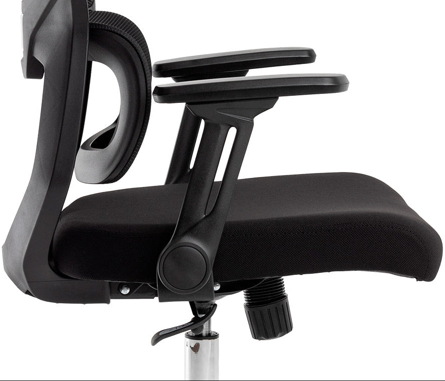 Fauteuil Ergonomique Q-Connect Lucca Noir avec Accoudoirs 4D