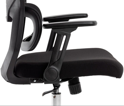Fauteuil Ergonomique Q-Connect Lucca Noir avec Accoudoirs 4D