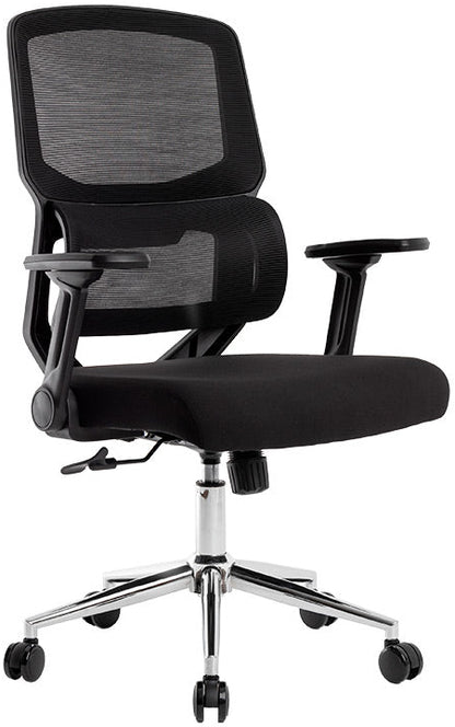 Fauteuil Ergonomique Q-Connect Lucca Noir avec Accoudoirs 4D