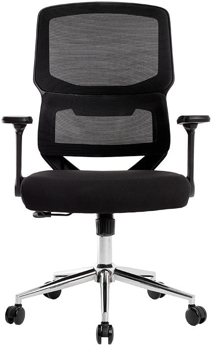 Fauteuil Ergonomique Q-Connect Lucca Noir avec Accoudoirs 4D