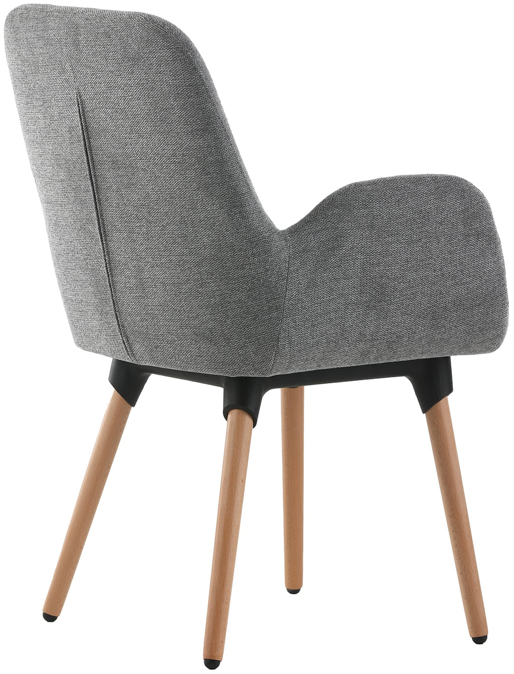 Fauteuil Officepro Seating Shineo Gris avec Pieds Bois