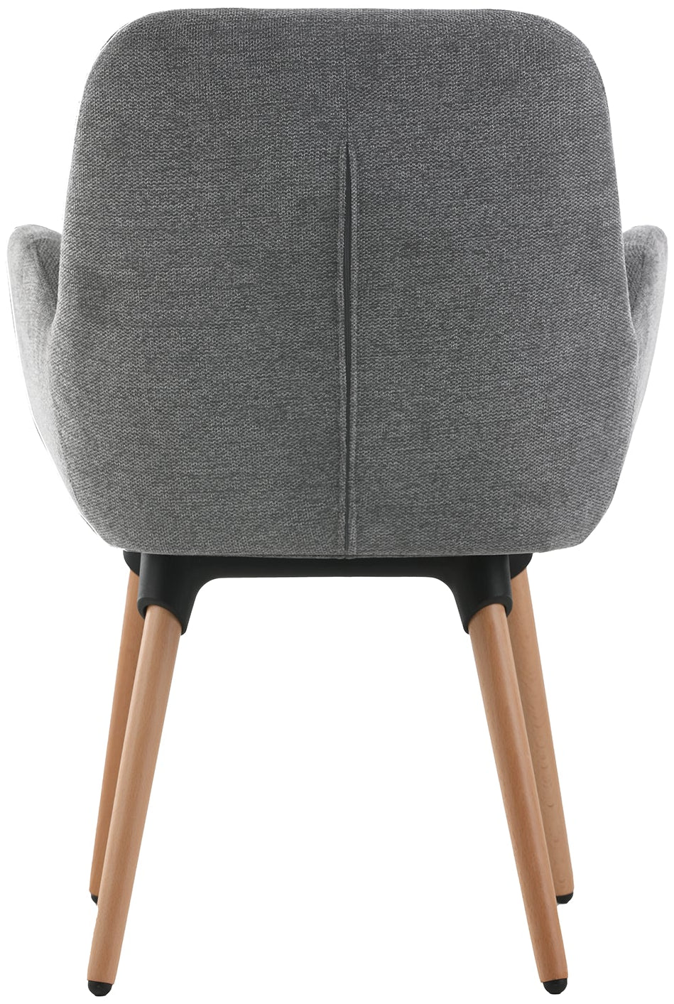 Fauteuil Officepro Seating Shineo Gris avec Pieds Bois