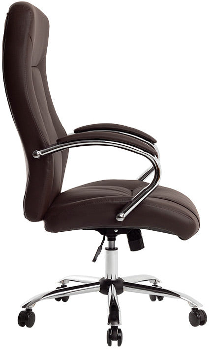 Fauteuil Direction Q-Connect Verona Marron Simili Cuir