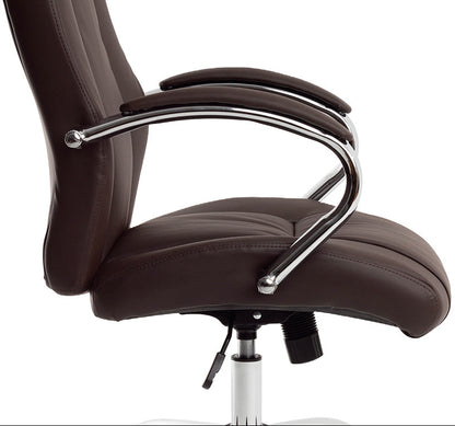 Fauteuil Direction Q-Connect Verona Marron Simili Cuir