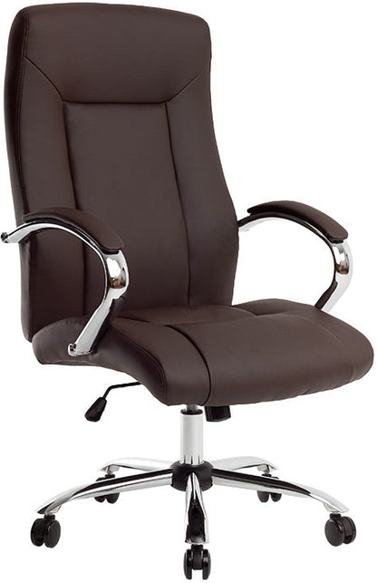 Fauteuil Direction Q-Connect Verona Marron Simili Cuir