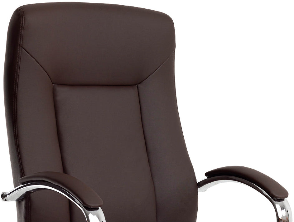 Fauteuil Direction Q-Connect Verona Marron Simili Cuir