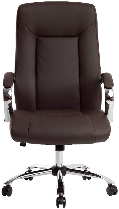 Fauteuil Direction Q-Connect Verona Marron Simili Cuir