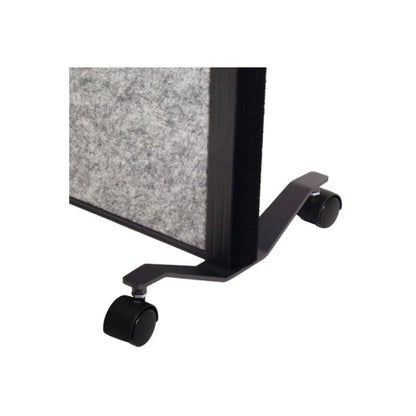 Cloison acoustique mobile 2 faces acoustique +1 face tableau blanc H183cmX100L